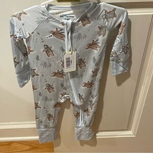 NWT Little One Shop Bamboo Beary Snow Day Sleeper Size 3-6M